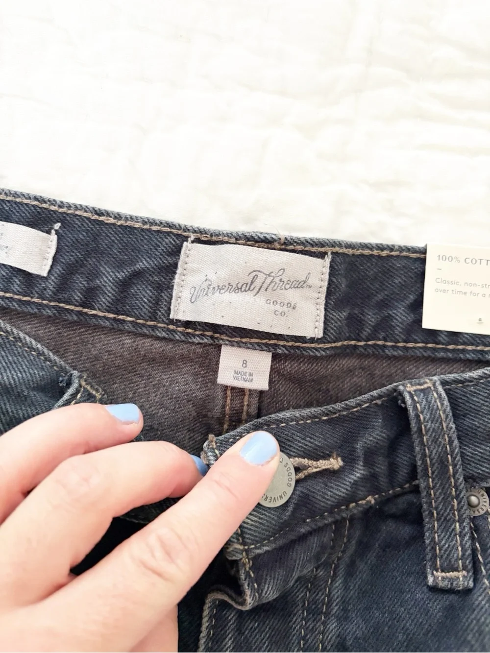 NEW ⭐️ 8 Universal Thread Black Jean Shorts 90s baggy short